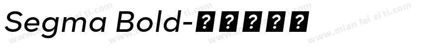 Segma Bold字体转换
